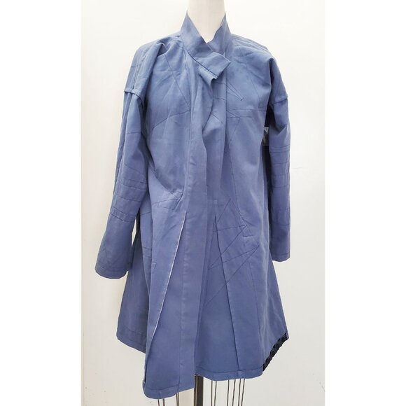 CAROL LEE SHANKS Womens Vintage Handmade Quilted Patchwork Jacket Coat Kimono - Picture 10 of 10